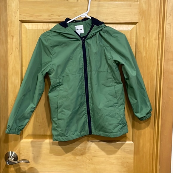 Ummtom green fleece line hooded jacket size 8-9 windbreaker rain jacket - Picture 1 of 13